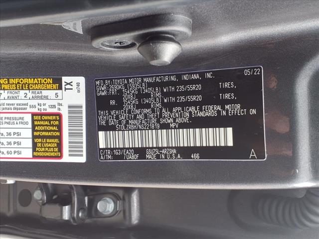 2022 Toyota Highlander XSE