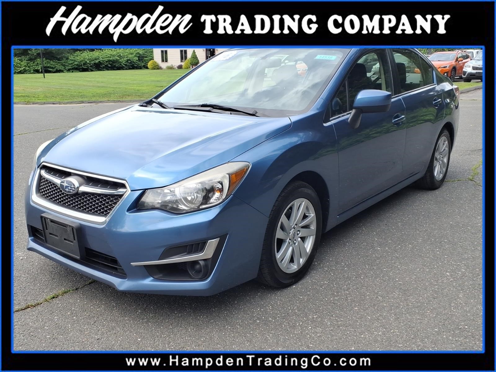 Blue 2016 Subaru Impreza Sedan All-Wheel Drive Automatic
