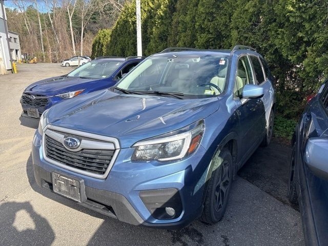 Horizon Blue Pearl Hbp 2021 Subaru Forester Premium Crossover AWD SUV / Crossover All-Wheel Drive Continuously Variable Transmission