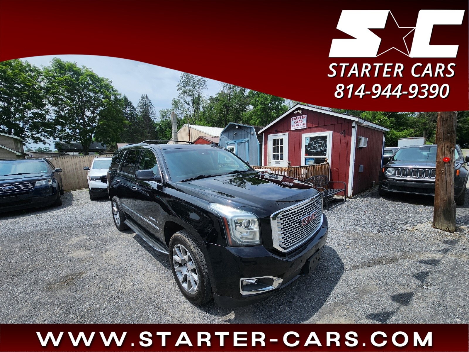 Onyx Black 2015 GMC Yukon SUV / Crossover Four-Wheel Drive 6-Speed Automatic Overdrive
