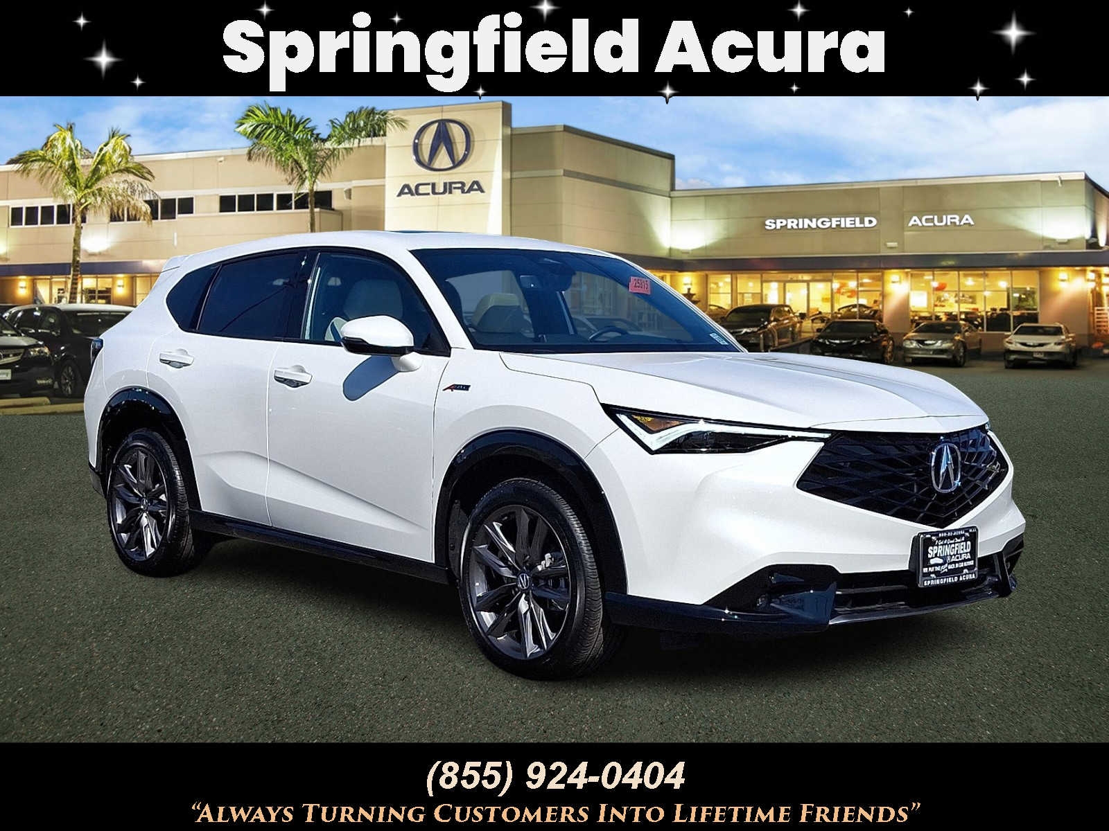 Gray (Platinum White Pearl Wh) 2025 Acura ADX SH-AWD with A-SPEC Package SUV / Crossover All-Wheel Drive Continuously Variable Transmission