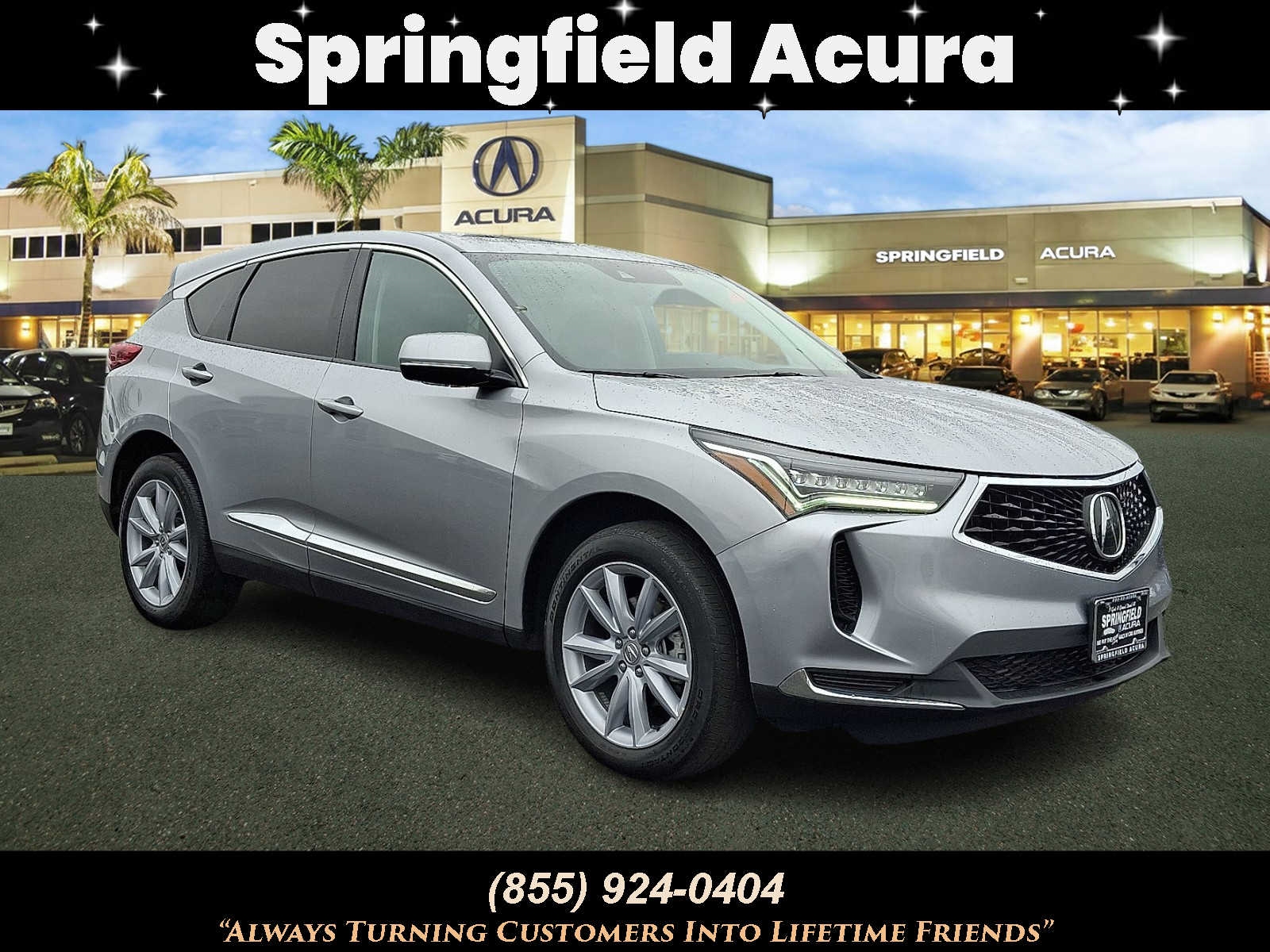 Lunar Silver Metallic 2023 Acura RDX SH-AWD SUV / Crossover All-Wheel Drive Automatic