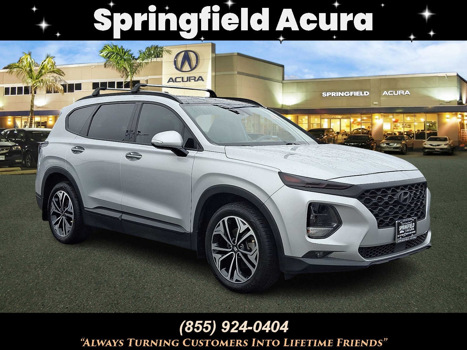 Symphony Silver 2020 Hyundai Santa Fe 2.0T SEL AWD SUV / Crossover All-Wheel Drive 8-Speed Automatic