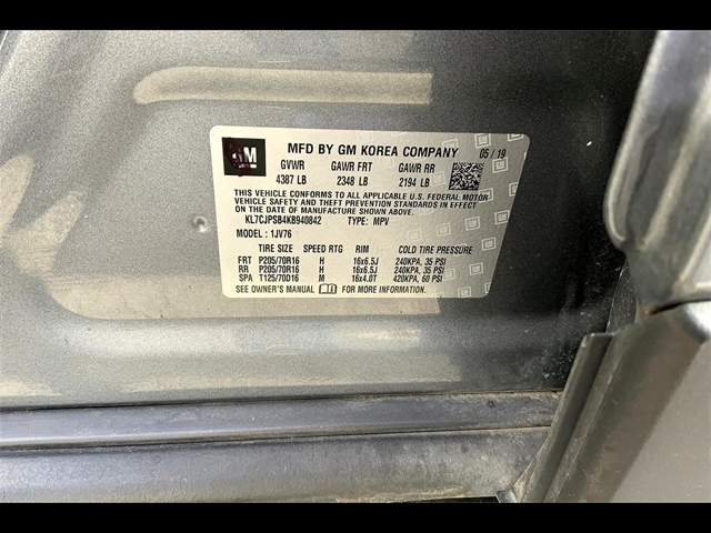 2019 Chevrolet Trax LT:K63791