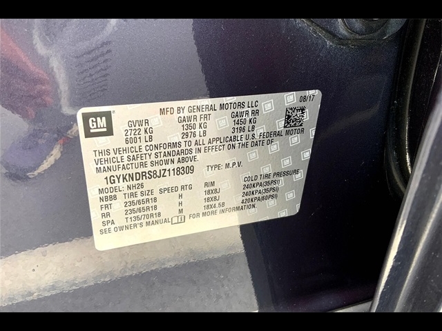 2018 Cadillac XT5 Luxury:K63646