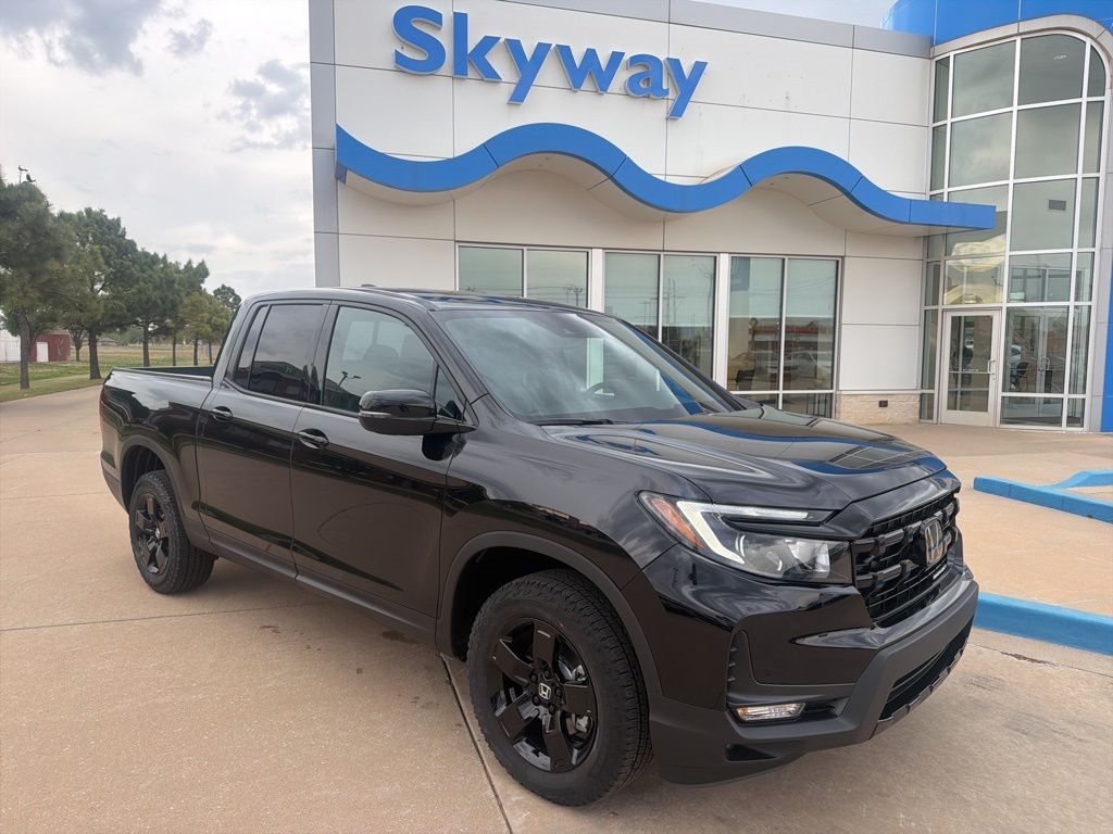 Crystal Black Pearl 2026 Honda Ridgeline Black Edition AWD Pickup Truck All-Wheel Drive 9-Speed Automatic