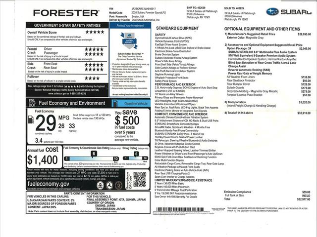 Photo of 2020 Subaru Forester Sport ONE OWNER Harman Kardon in Waterloo, NY - 59,  2020 Subaru Forester Sport ONE OWNER Harman Kardon:10338