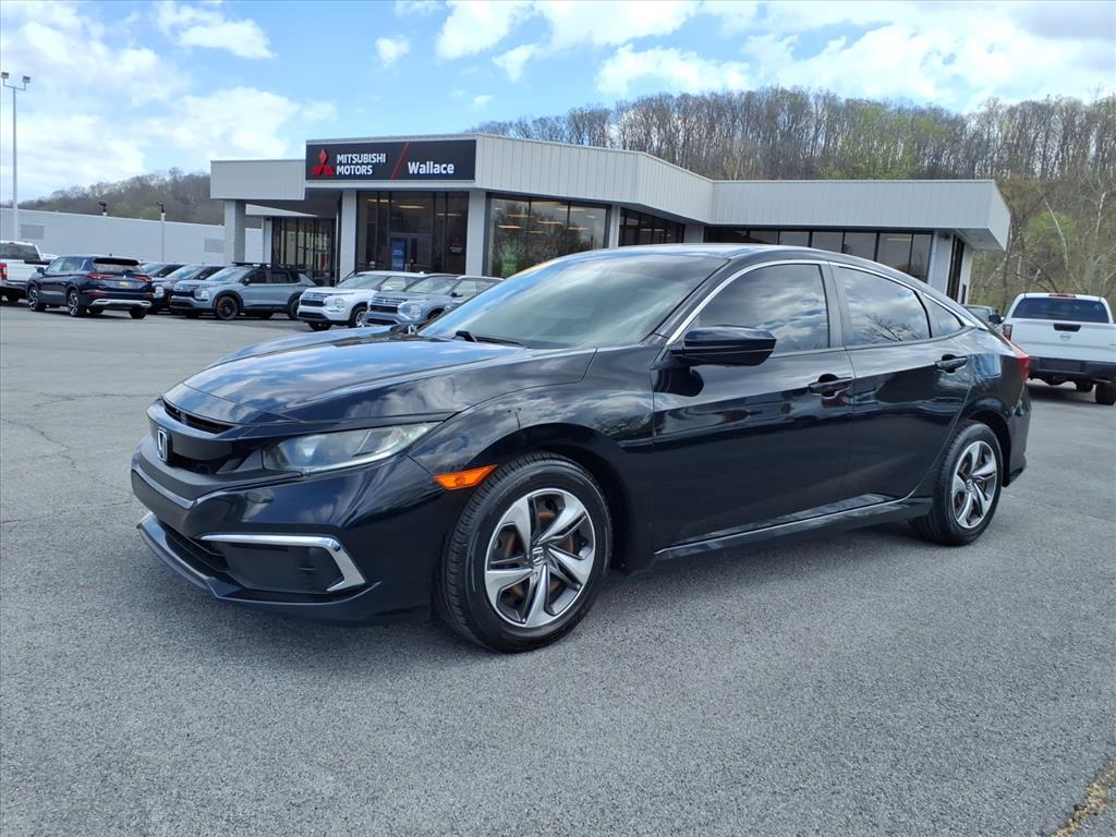 Black 2020 Honda Civic LX Sedan FWD Sedan Front-Wheel Drive Continuously Variable Transmission
