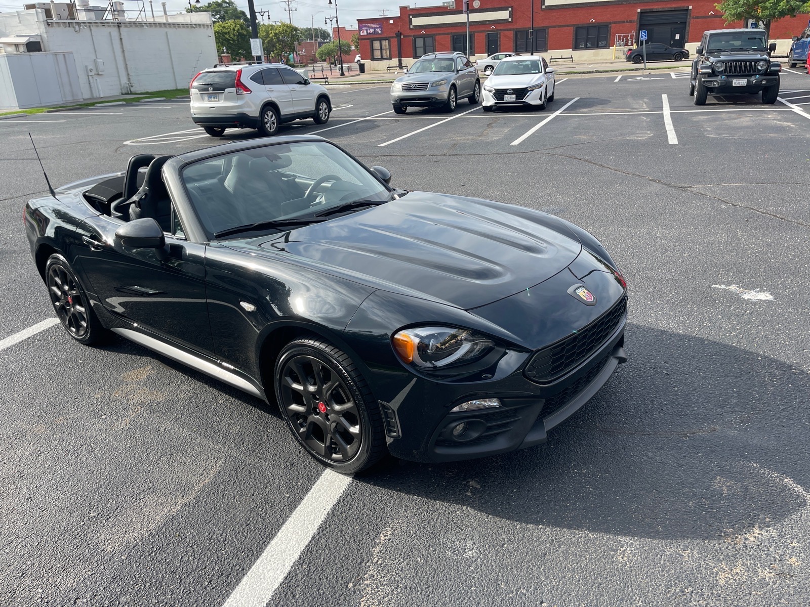Nero Cinema 2017 FIAT 124 Spider Convertible Rear-Wheel Drive 6-Speed Manual