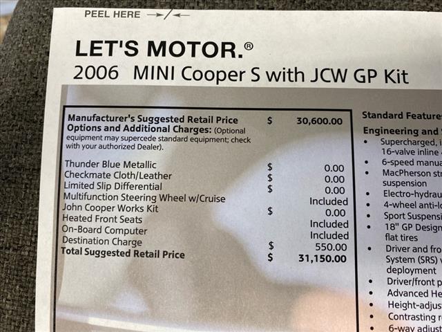 2006 MINI Cooper S
