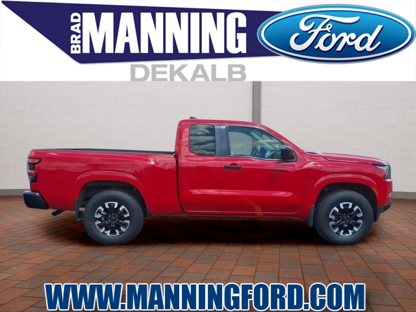 Red Alert 2023 Nissan Frontier Pickup Truck Four-Wheel Drive 9-Speed Automatic