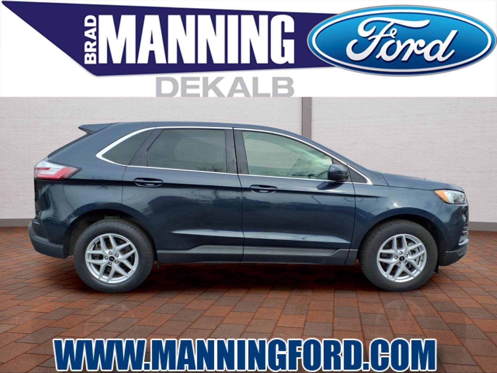 Stone Blue Metallic 2024 Ford Edge SEL AWD SUV / Crossover All-Wheel Drive 8-Speed Automatic