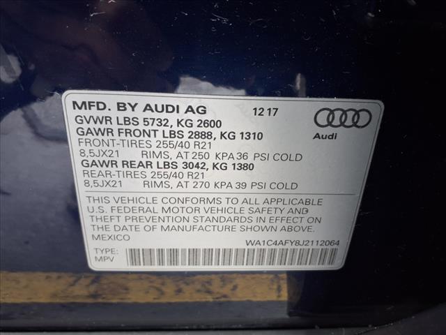 2018 Audi SQ5 3.0T quattro Prestige