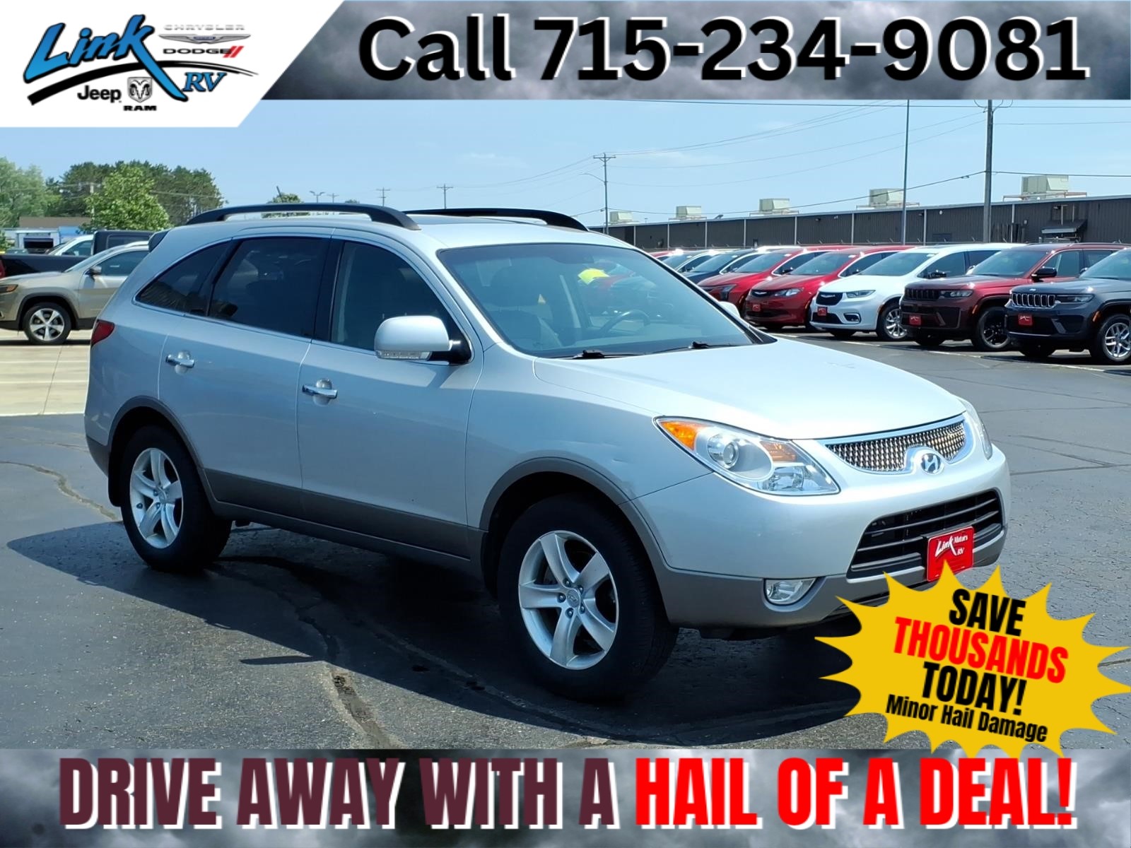 Silver 2010 Hyundai Veracruz SUV / Crossover All-Wheel Drive Automatic