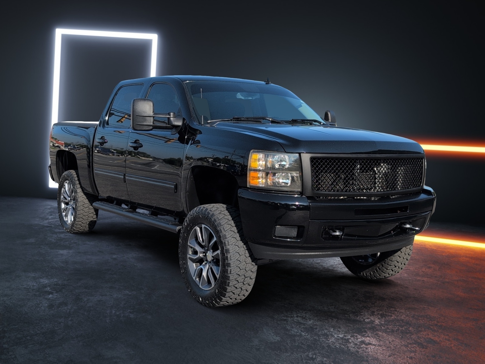 Black 2013 Chevrolet Silverado 1500 LT Crew Cab 4WD Pickup Truck Four-Wheel Drive 6-Speed Automatic