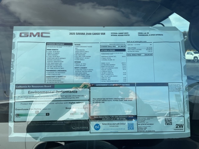 2025 GMC Savana 2500:25096