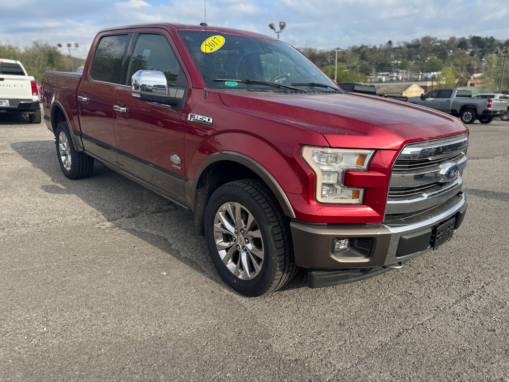 Red 2017 Ford F-150 King Ranch SuperCrew 4WD Pickup Truck Four-Wheel Drive Automatic