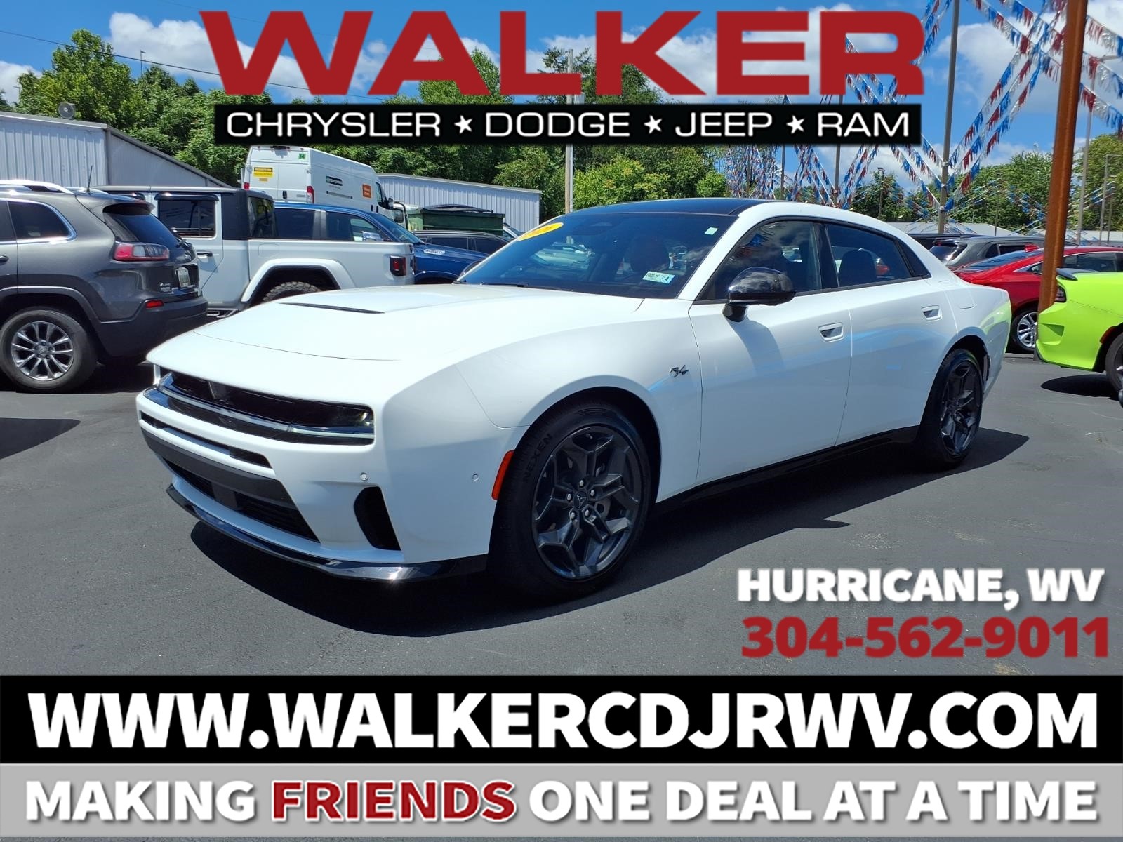 White 2026 Dodge Charger Sedan All-Wheel Drive Automatic