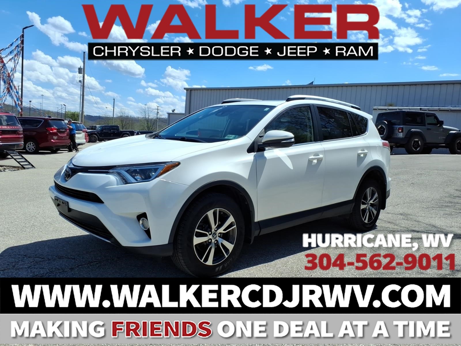 White 2018 Toyota RAV4 SUV / Crossover 6-Speed Automatic