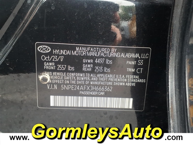 2018 Hyundai SONATA SE:666362P