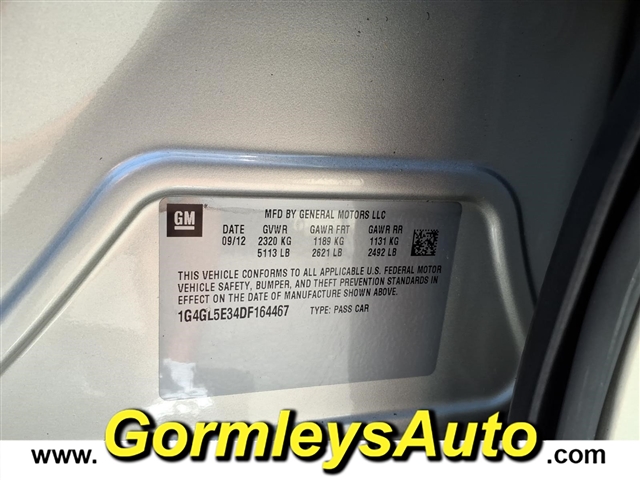2013 Buick LaCrosse Leather:164467P