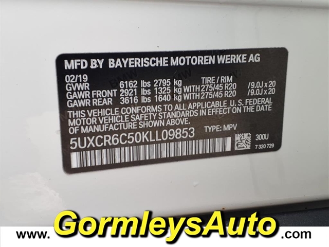 2019 BMW X5 xDrive40i:L09853P