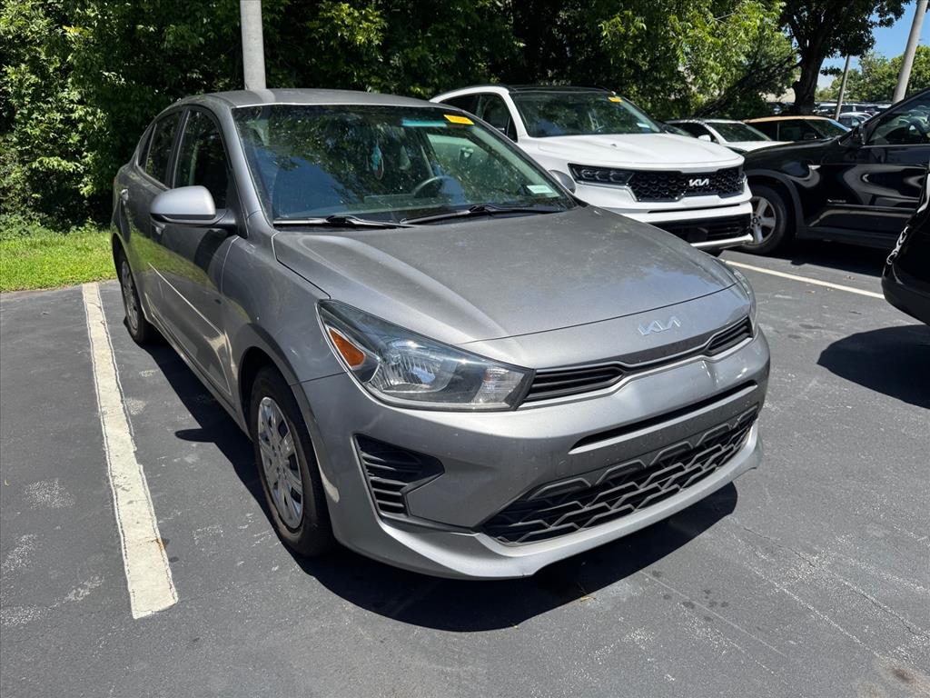 Steel Gray Klg 2023 Kia Rio Sedan Front-Wheel Drive Continuously Variable Transmission