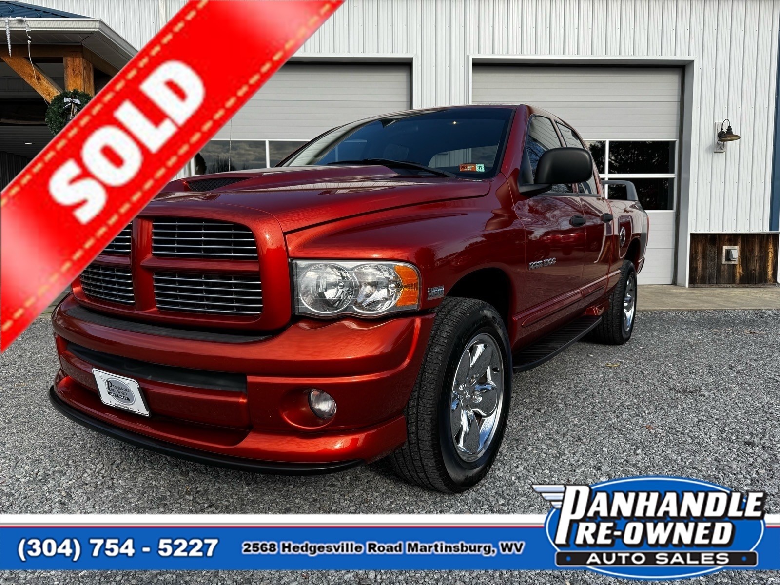 2005 Dodge RAM 1500 SLT Quad Cab 4WD Pickup Truck Four-Wheel Drive 5-Speed Automatic