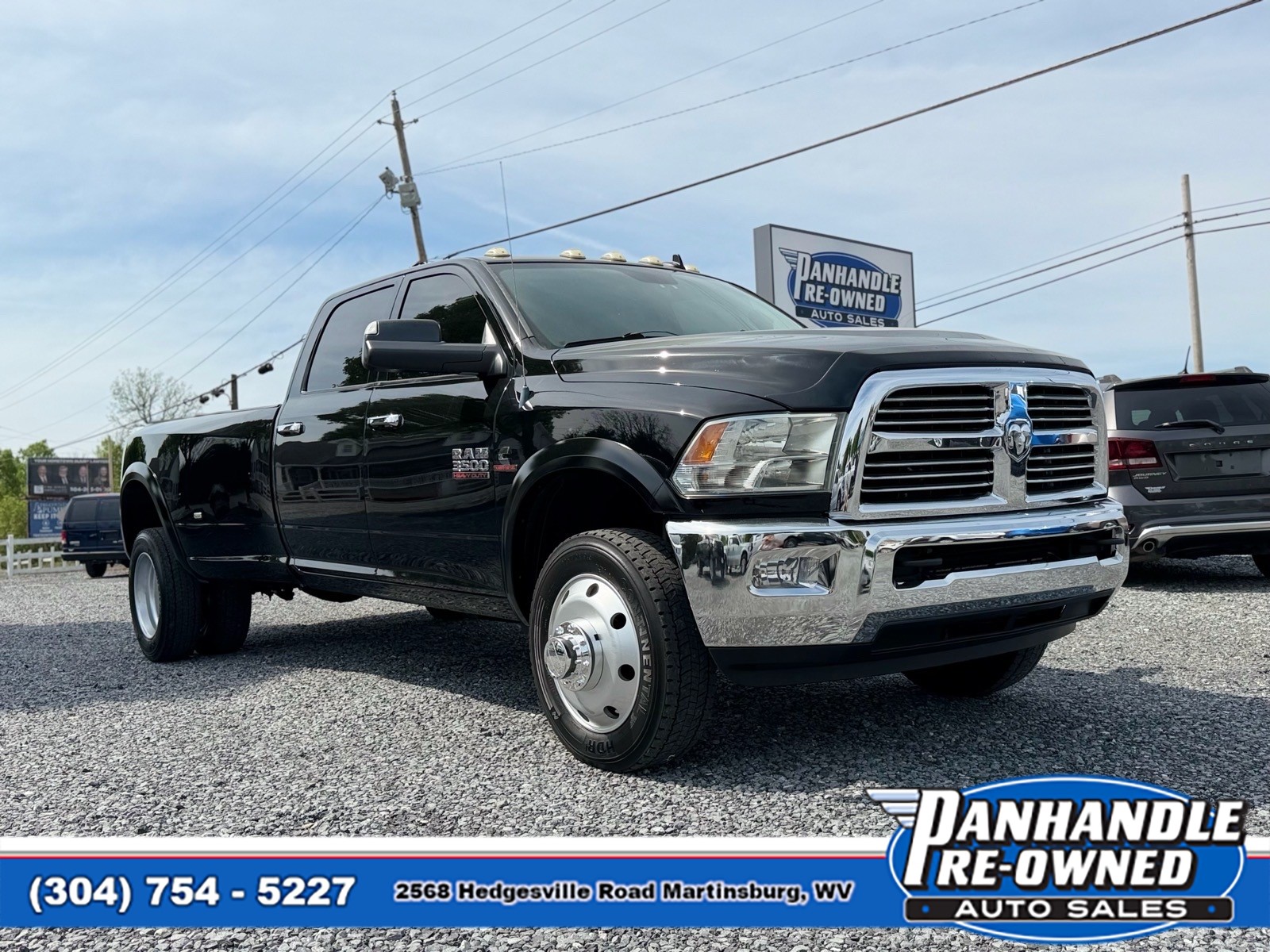 Black Clear Coat 2014 RAM 3500 Big Horn Crew Cab LB DRW 4WD Pickup Truck Four-Wheel Drive 6-Speed Automatic
