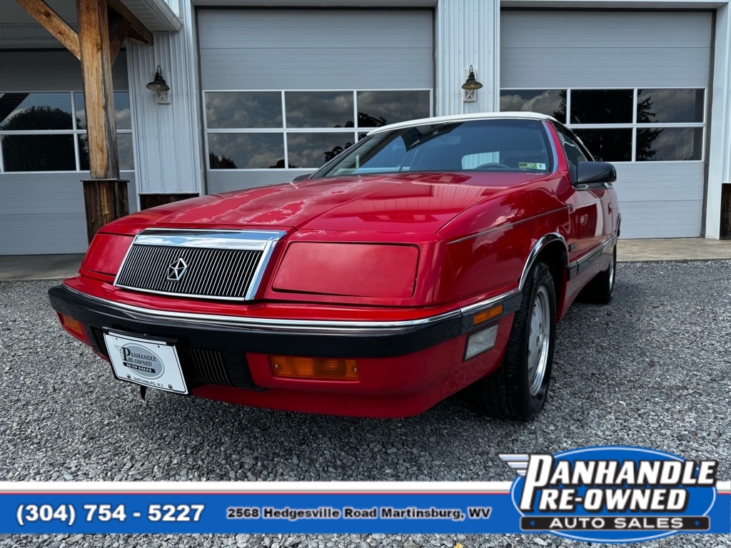 Red 1989 Chrysler Le Baron Premium Convertible Convertible Front-Wheel Drive 3-Speed Automatic