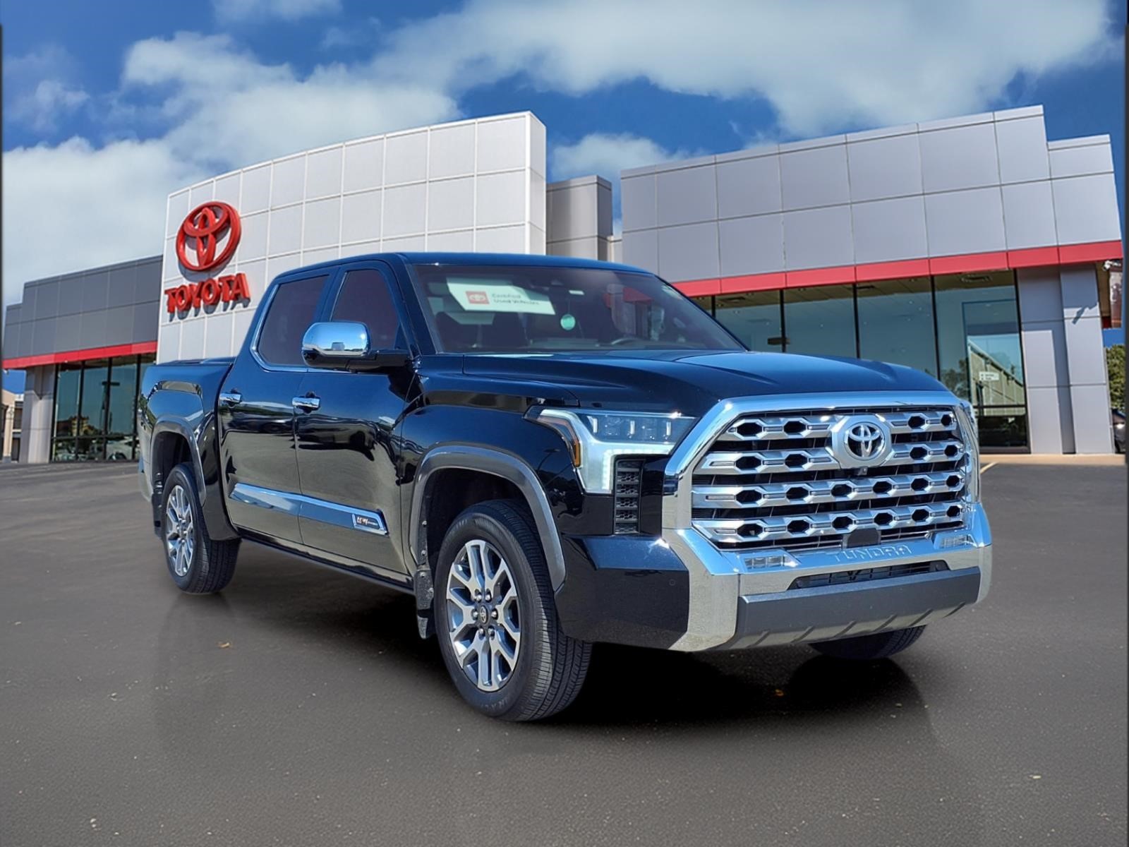 Midnight Black Metallic 218 2025 Toyota Tundra Pickup Truck Four-Wheel Drive Automatic