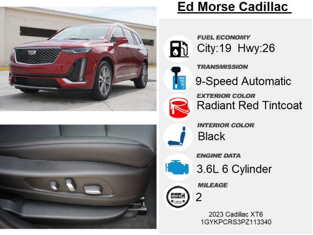 new 2024 Cadillac XT6 car, priced at $58,415