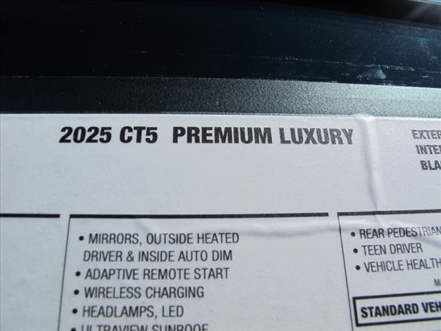 new 2025 Cadillac CT5 car, priced at $50,405